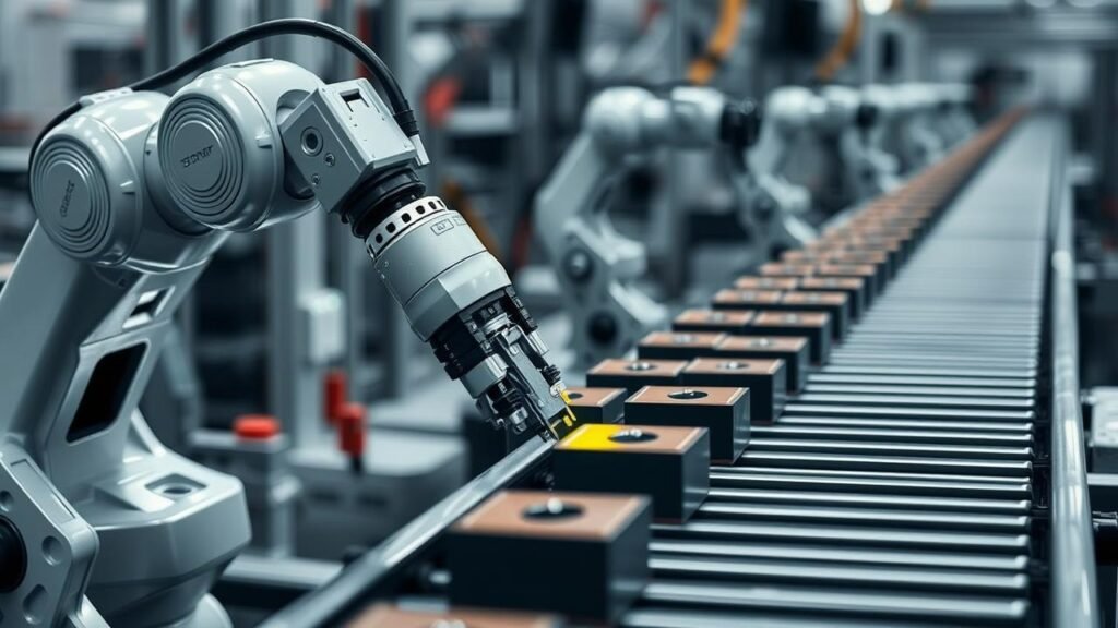 Seamless Workflow: Robotic Arm Streamlining Production