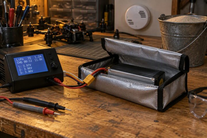LiPo battery safety for robots: charging, storage and fires