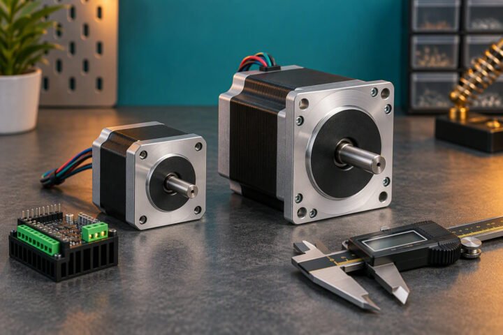 NEMA 17 vs NEMA 23: torque, drivers and real cost