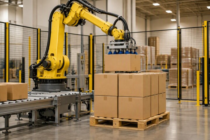 Palletizing robot cost in India: cell prices and payback
