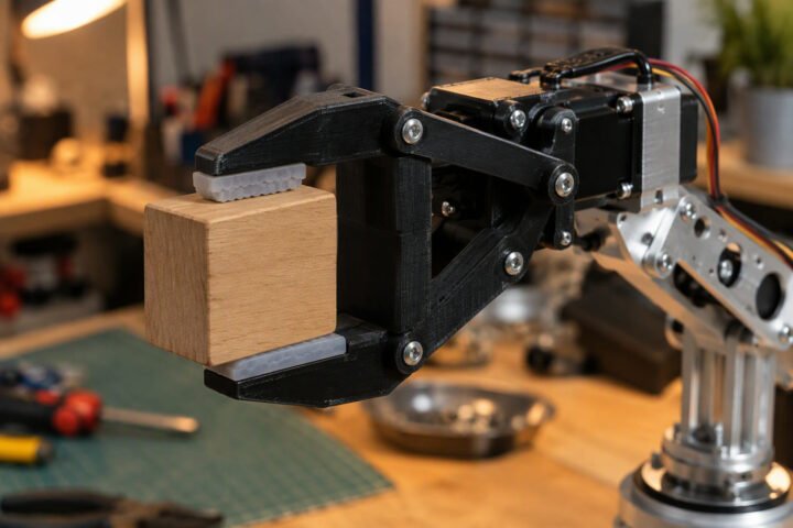Robot gripper design: grip force, pads, vacuum cups and testing