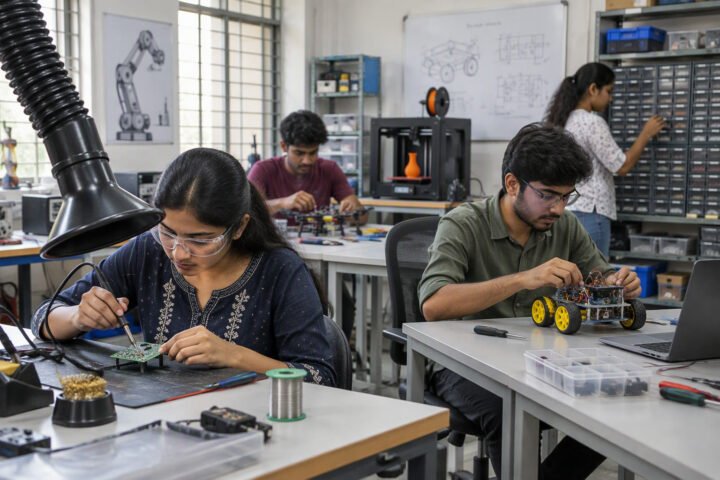 Robotics lab setup for colleges in India: budgets and equipment