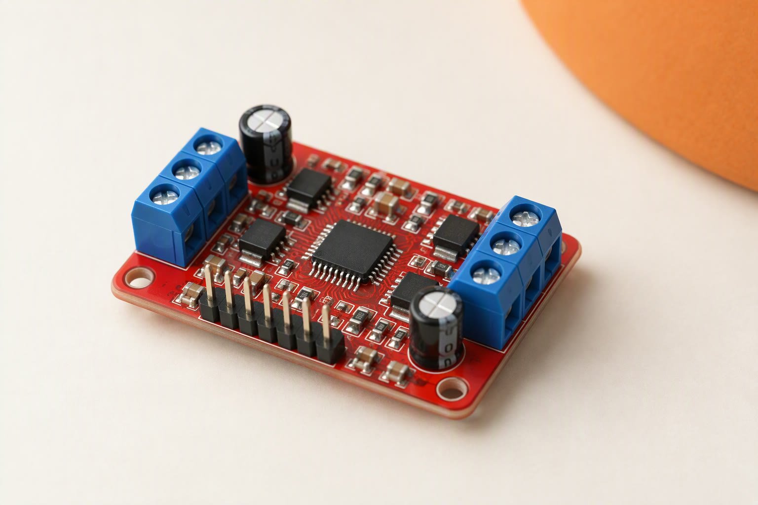 Studio illustration of a TB6612FNG motor driver module