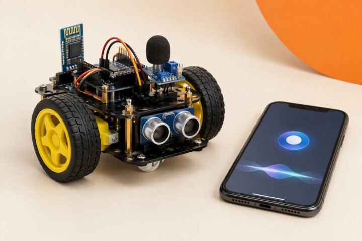 Voice controlled robot with Arduino: offline commands